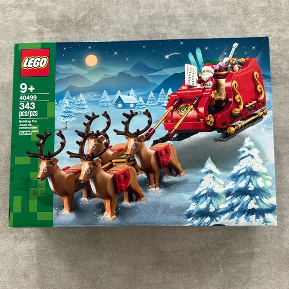 NIB LEGO Toys Santa's Sleigh & Reindeer Set (40499) 343 Pieces - Age 9+ - Picture 1 of 8